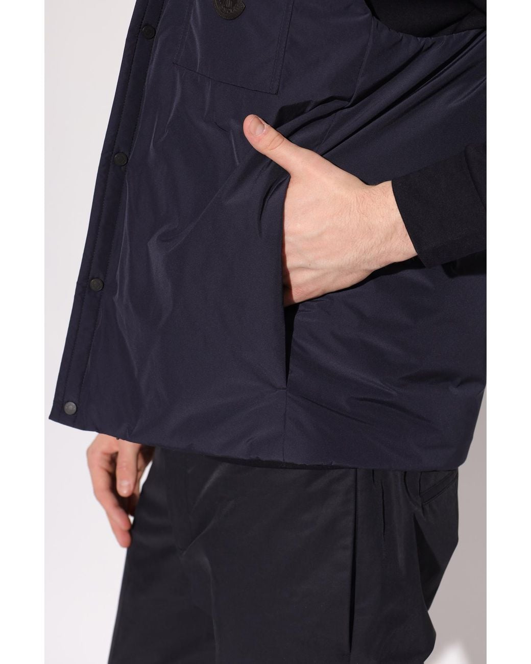 Moncler Blue Puffer Vest "Sahel" for men