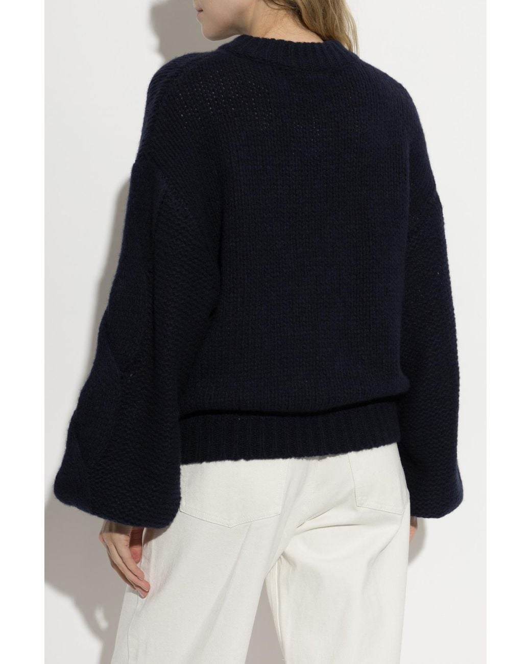 Lisa Yang Blue Cashmere Sweater 'Runi'