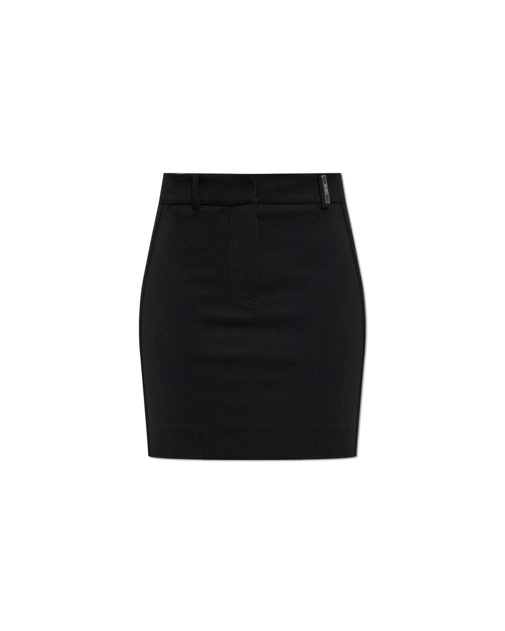The Attico Black Short Skirt