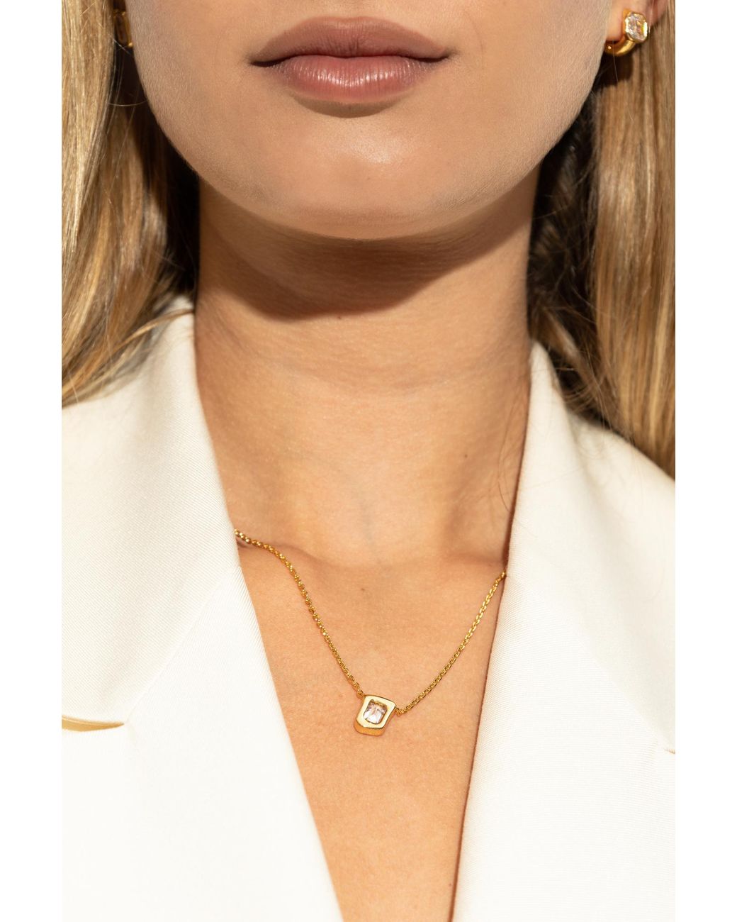 Kate Spade Metallic Necklace With Pendant