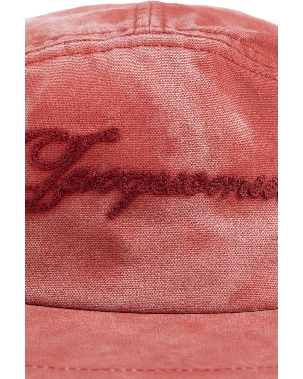 Jacquemus Red 'Gardian' Baseball Cap