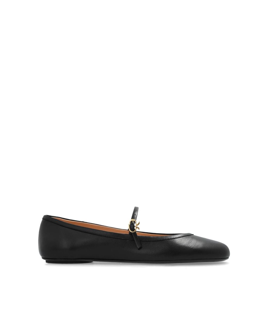Gianvito Rossi Black Ballet Flats Carla By
