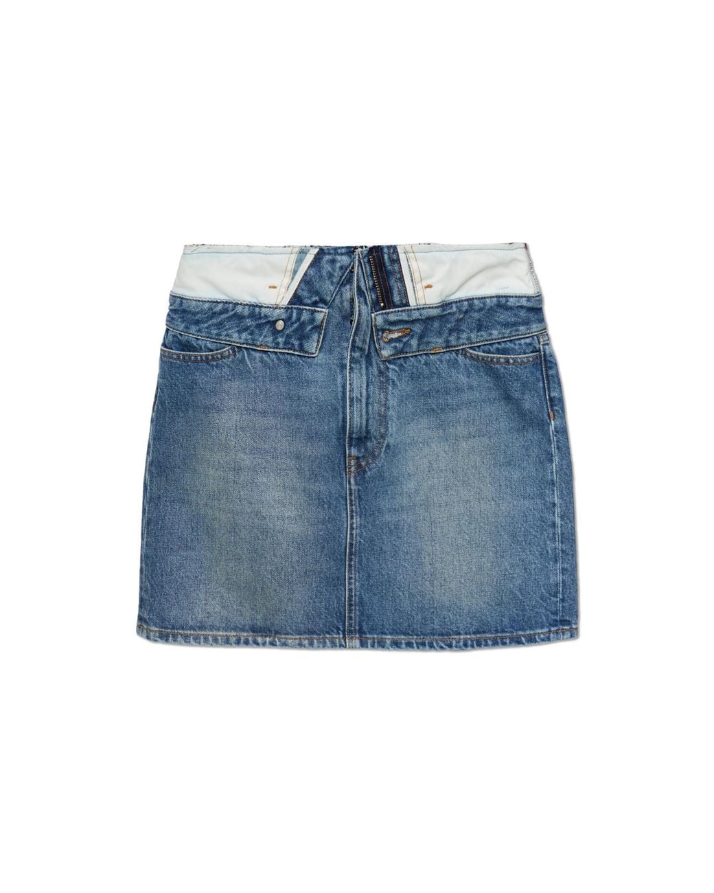 MM6 by Maison Margiela Blue Denim Skirt