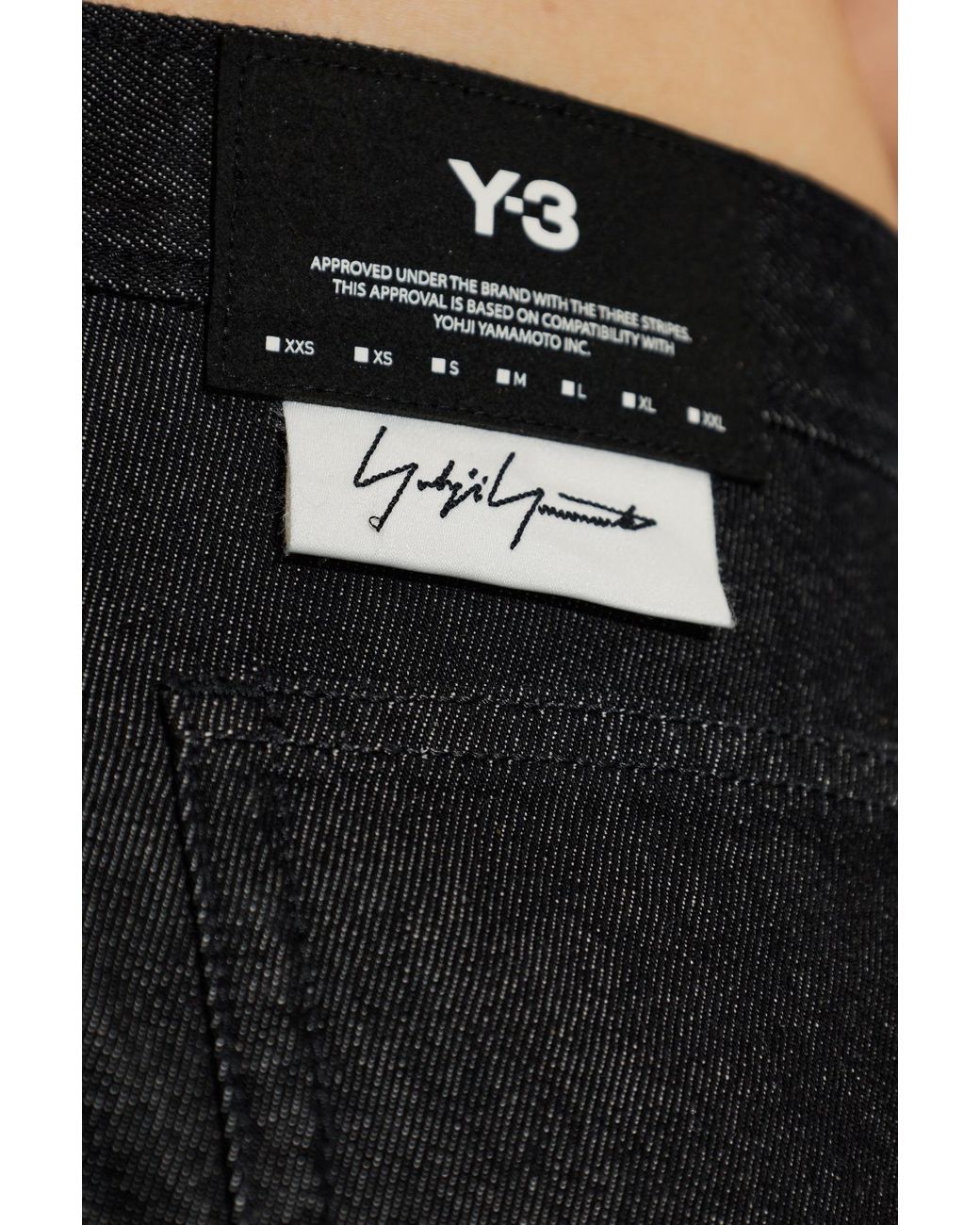 Y-3 Black Straight-Leg Jeans