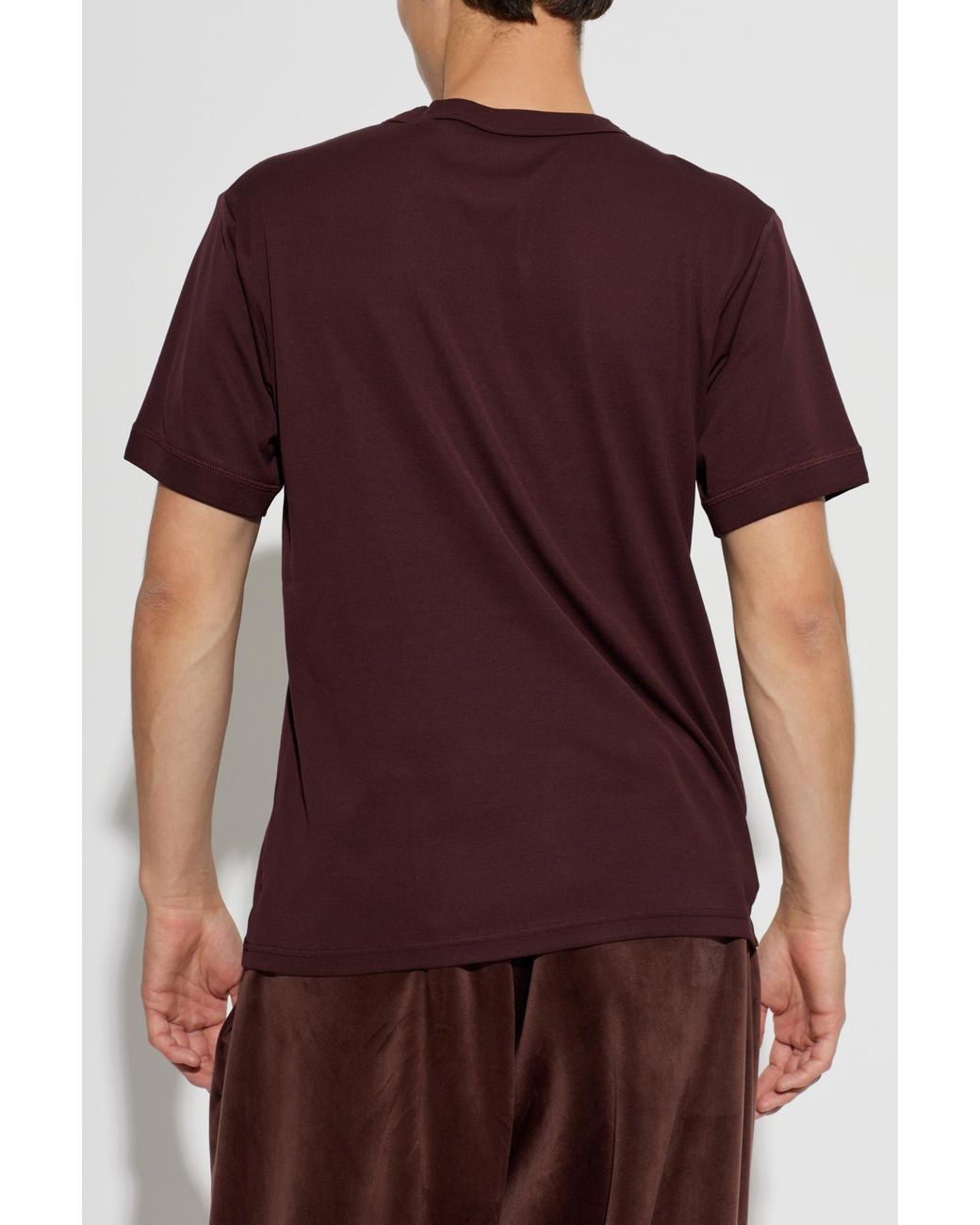 Y-3 Red T-Shirt With Logo for men