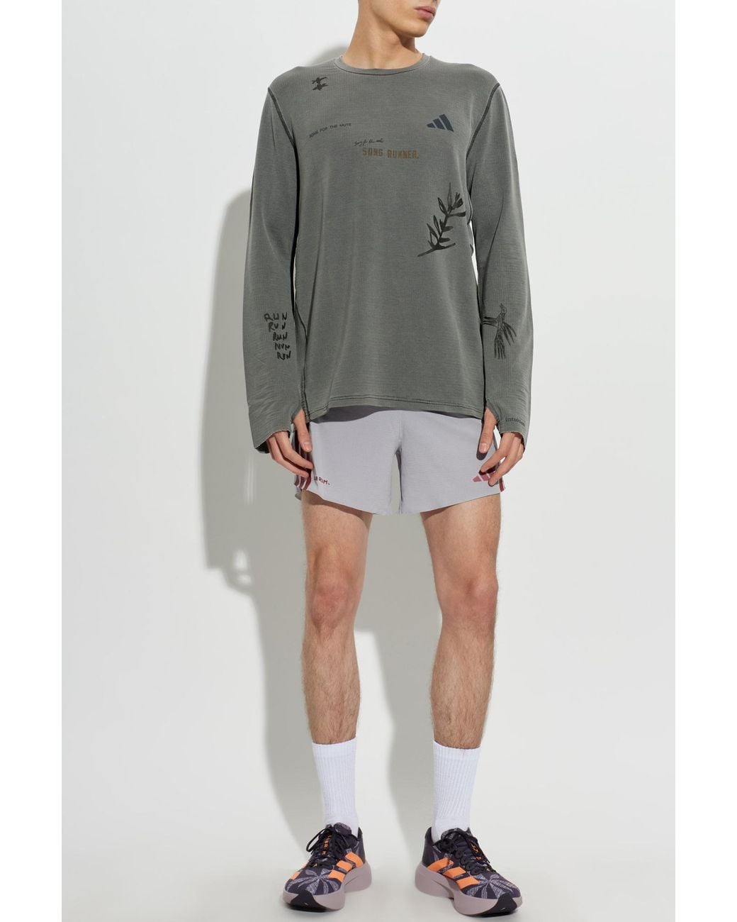 Adidas Originals Gray Sport Shorts for men