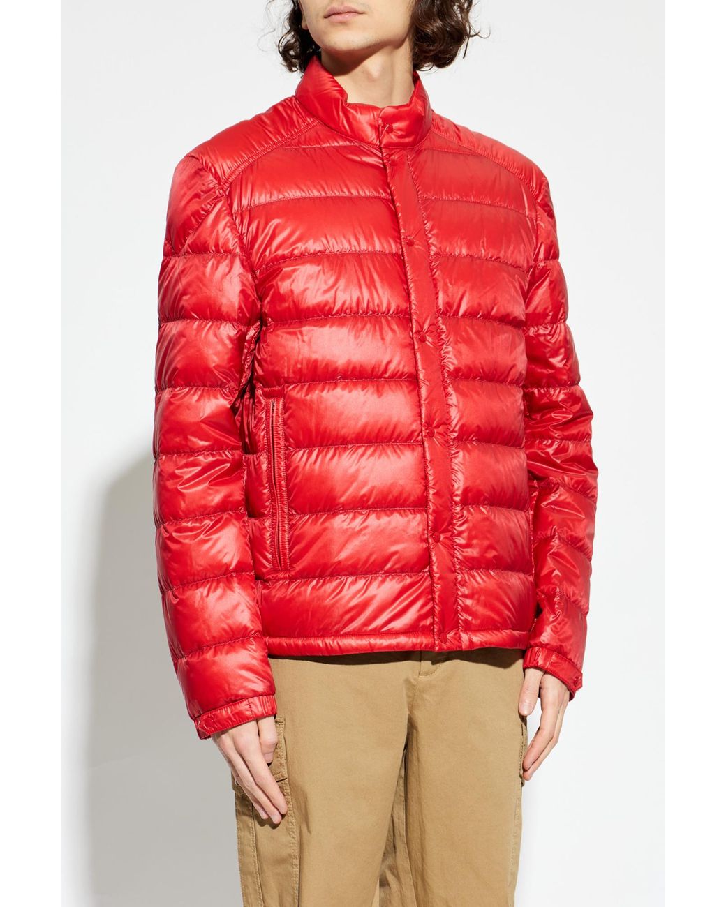 Moncler Red 'Selves' Puffer Jacket for men