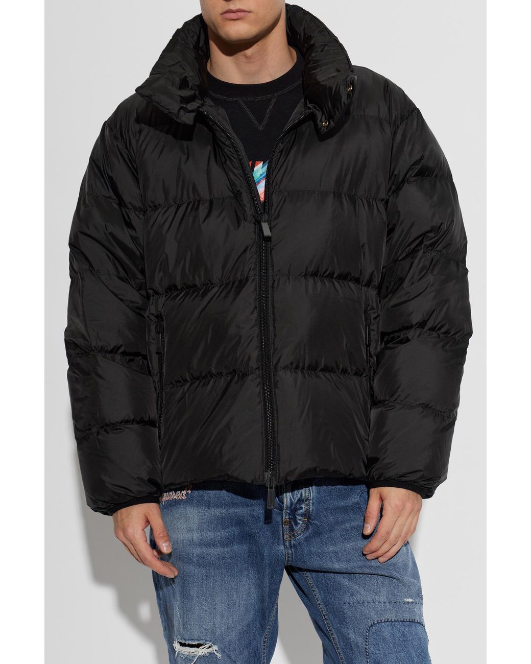 DSquared² Black Puffer Jacket for men