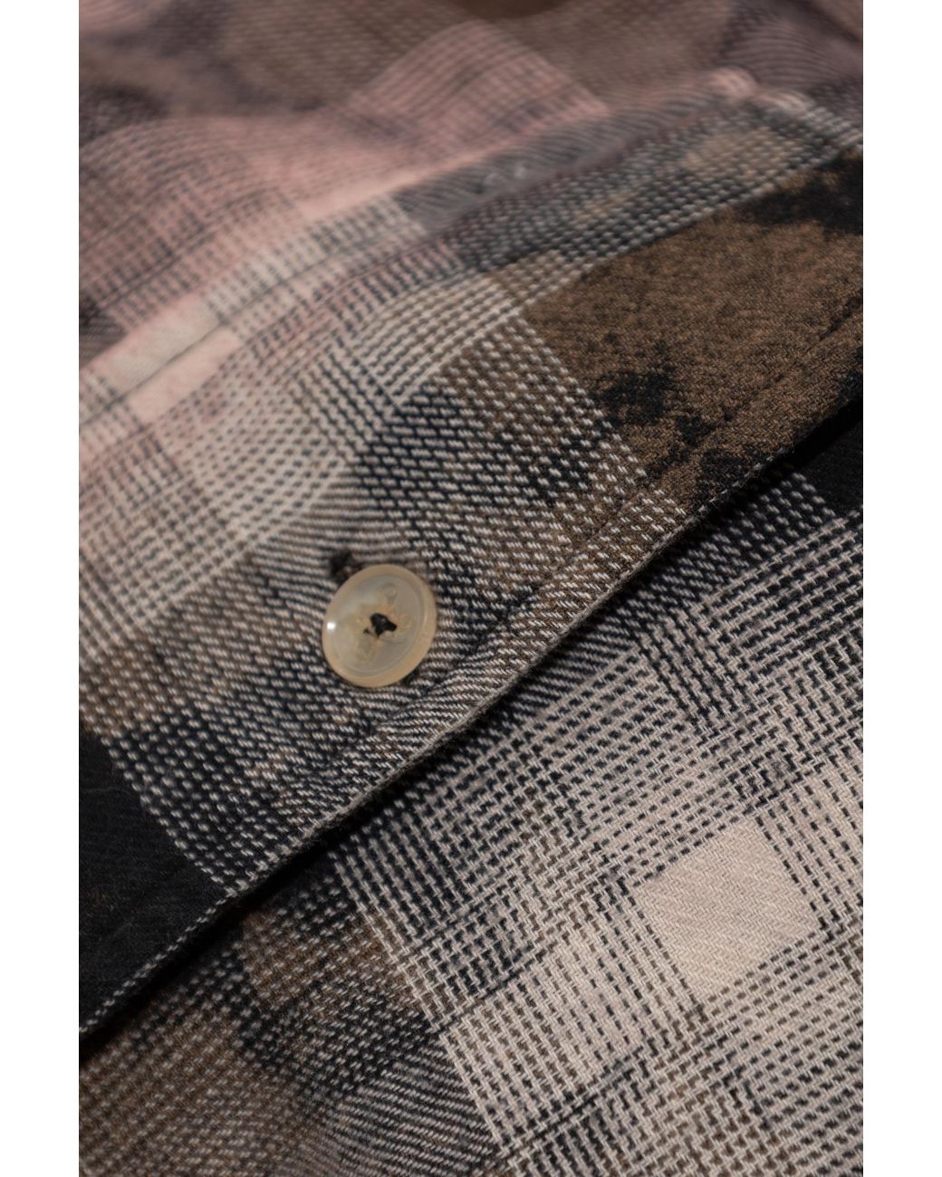 Palm Angels Blue Checked Pattern Shirt