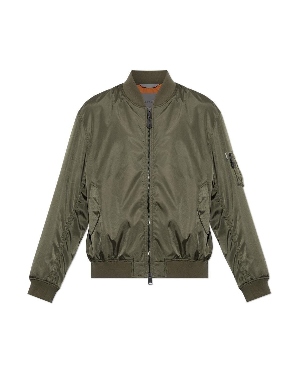 Balenciaga Green Insulated Jacket With Logo for men