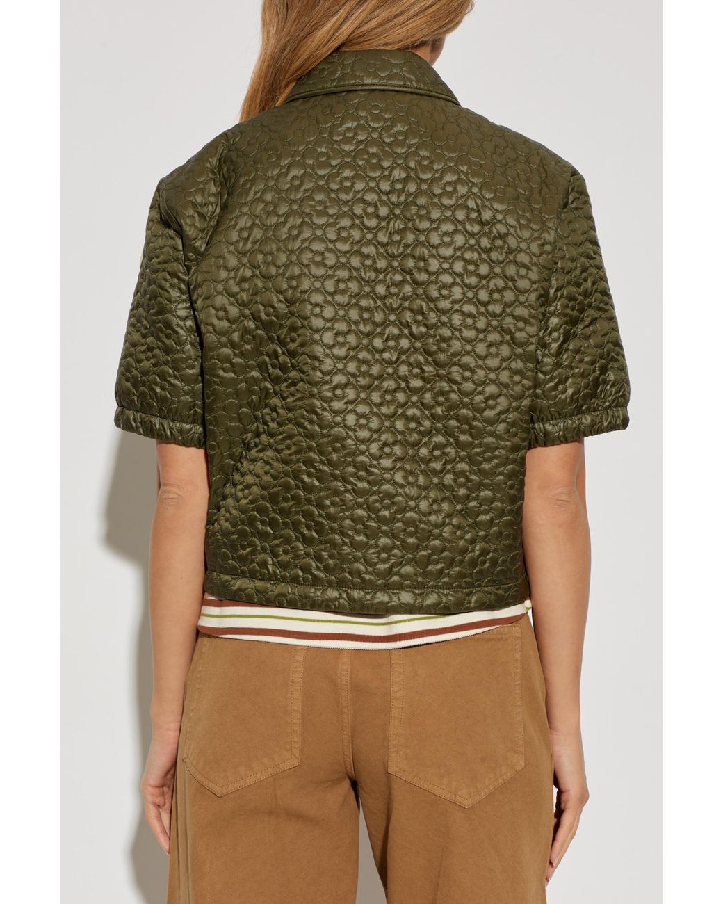 Moncler Green Quilted Shirt
