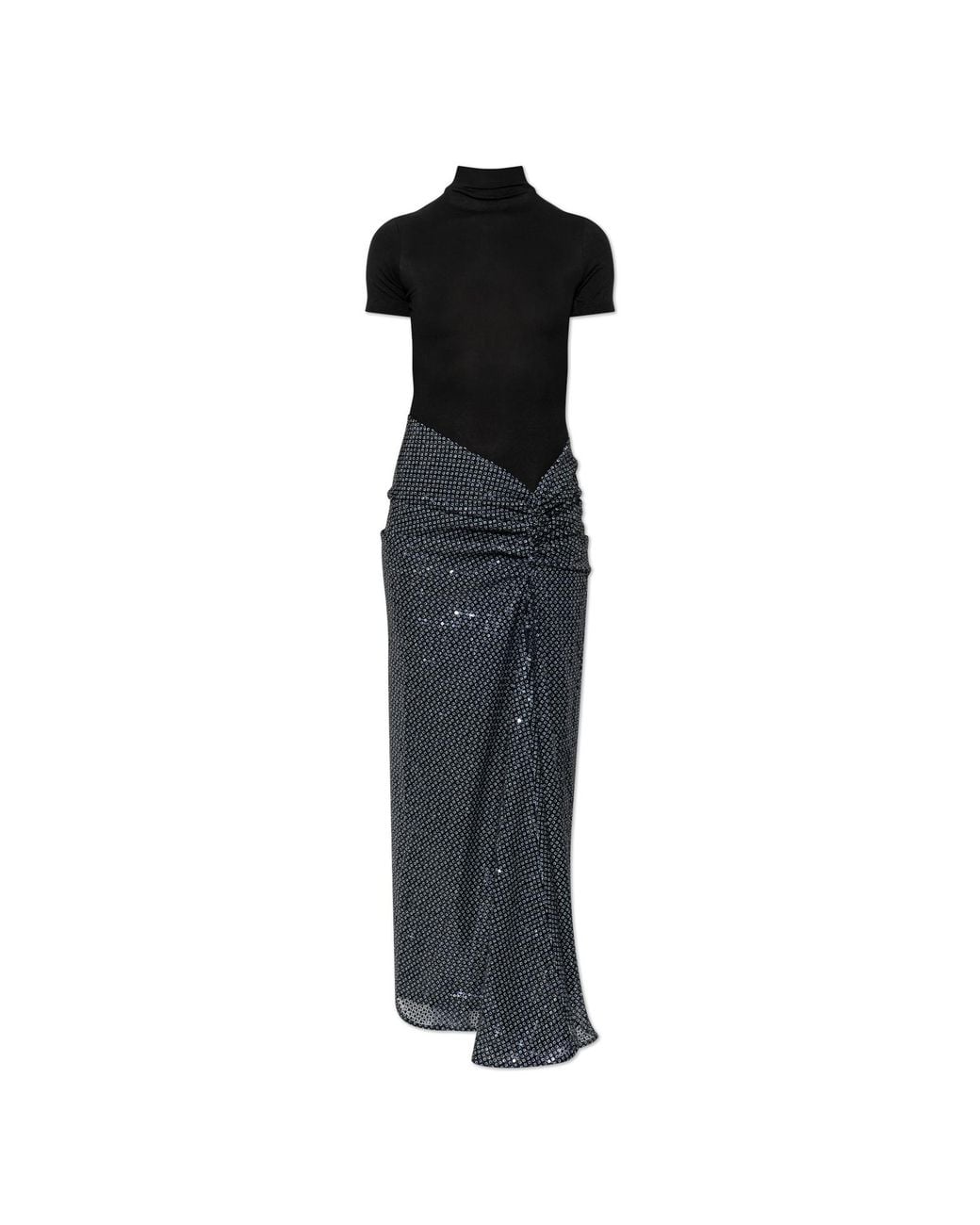 Christopher Esber Black Dress With A Sequin Hem