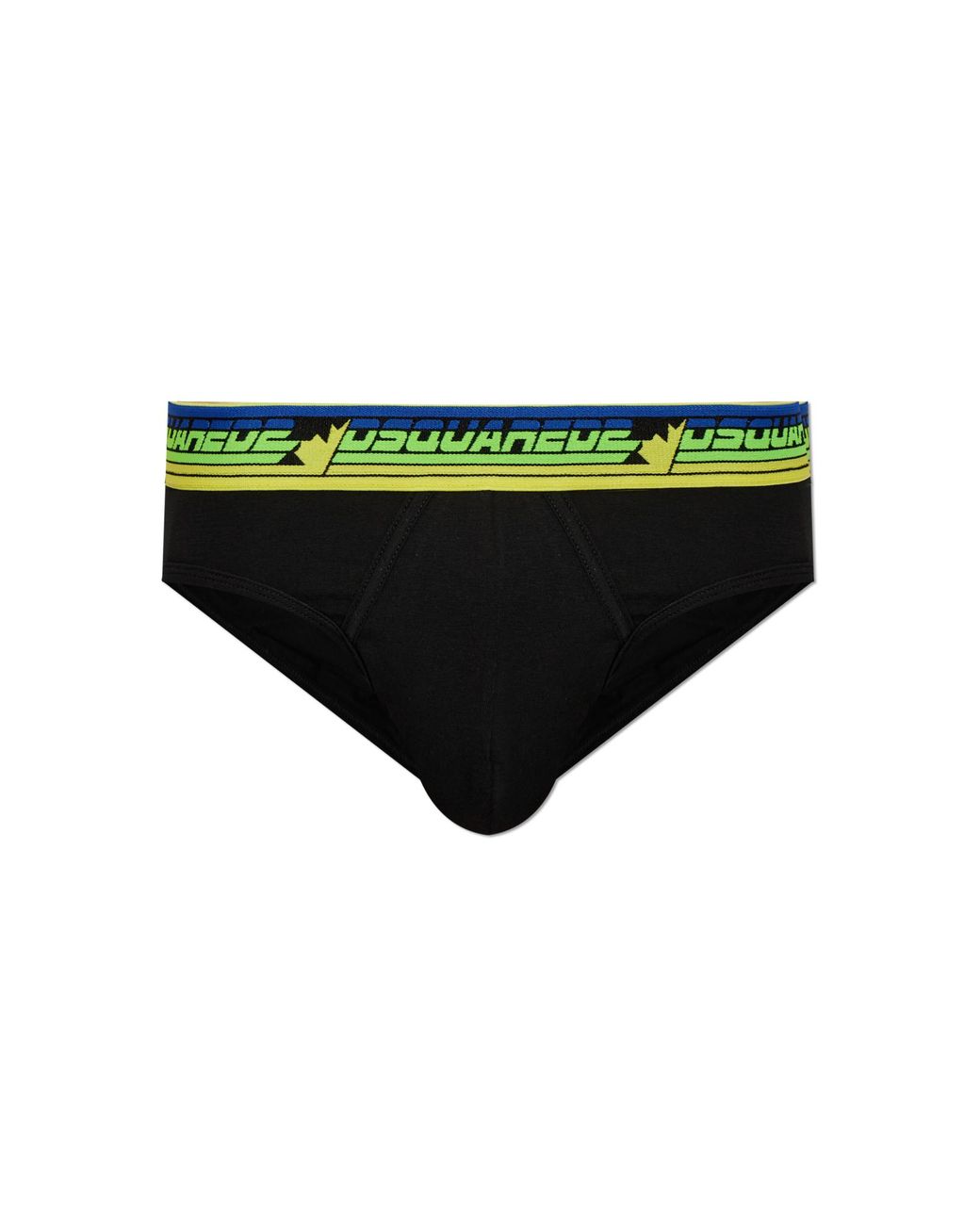 DSquared² Black Logo Briefs for men