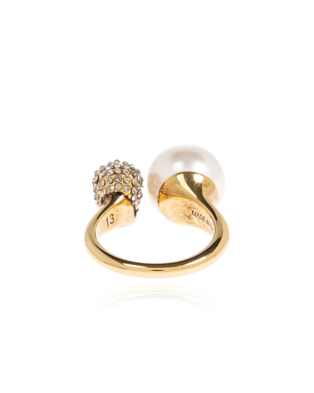 McQueen Metallic Brass Ring