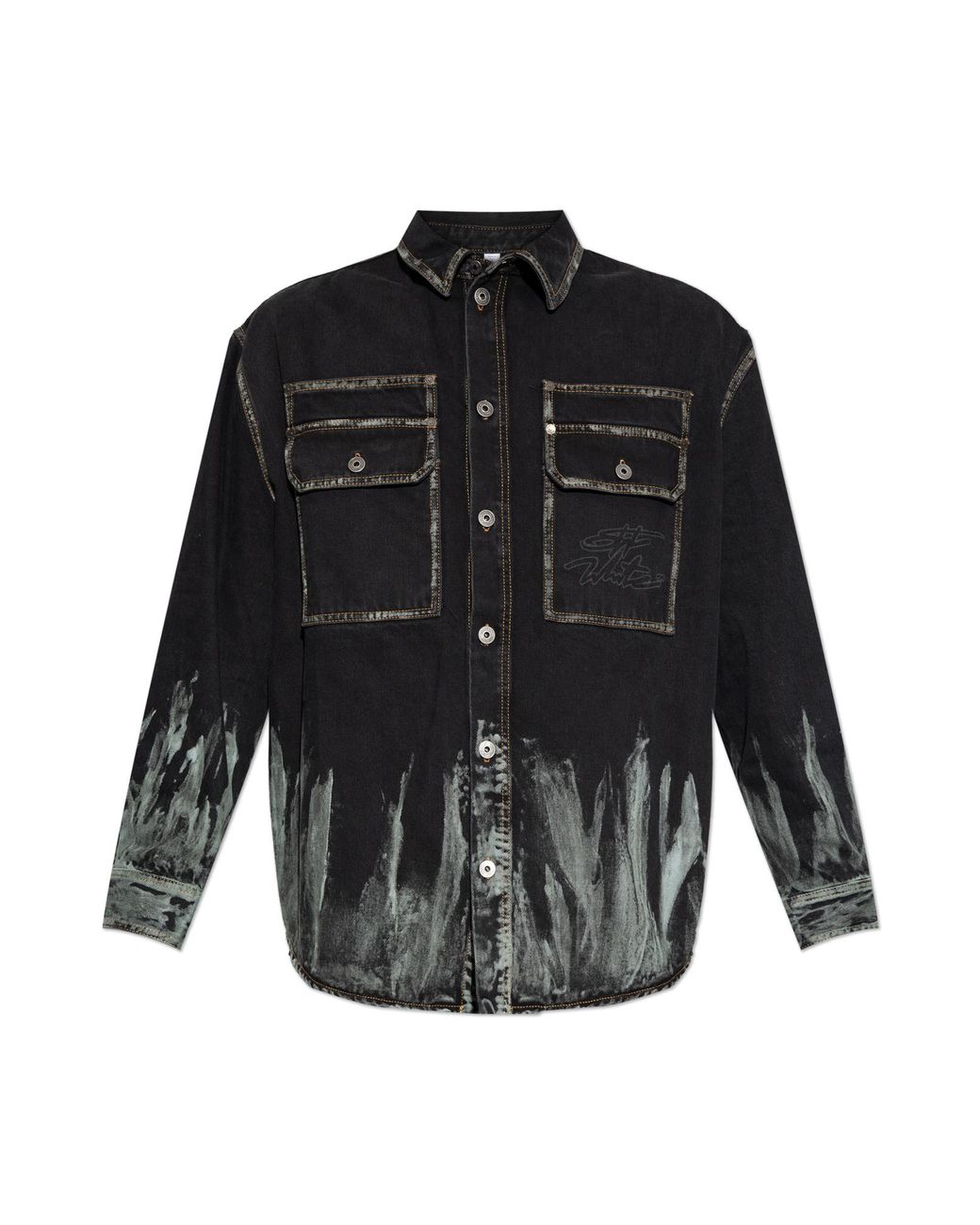 Off-White c/o Virgil Abloh Black “Oversize” Denim Jacket