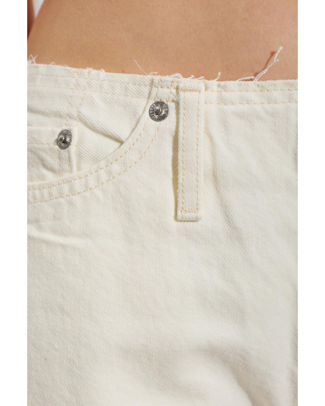 Re/done White 'Roxy Loose' Jeans