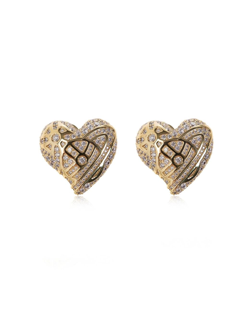Vivienne Westwood White 'Evangeline' Earrings