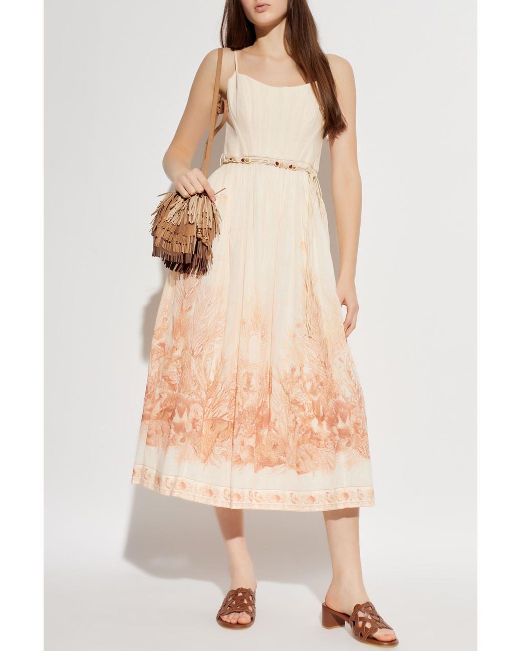 Zimmermann White "Wanderlust Corset" Dress