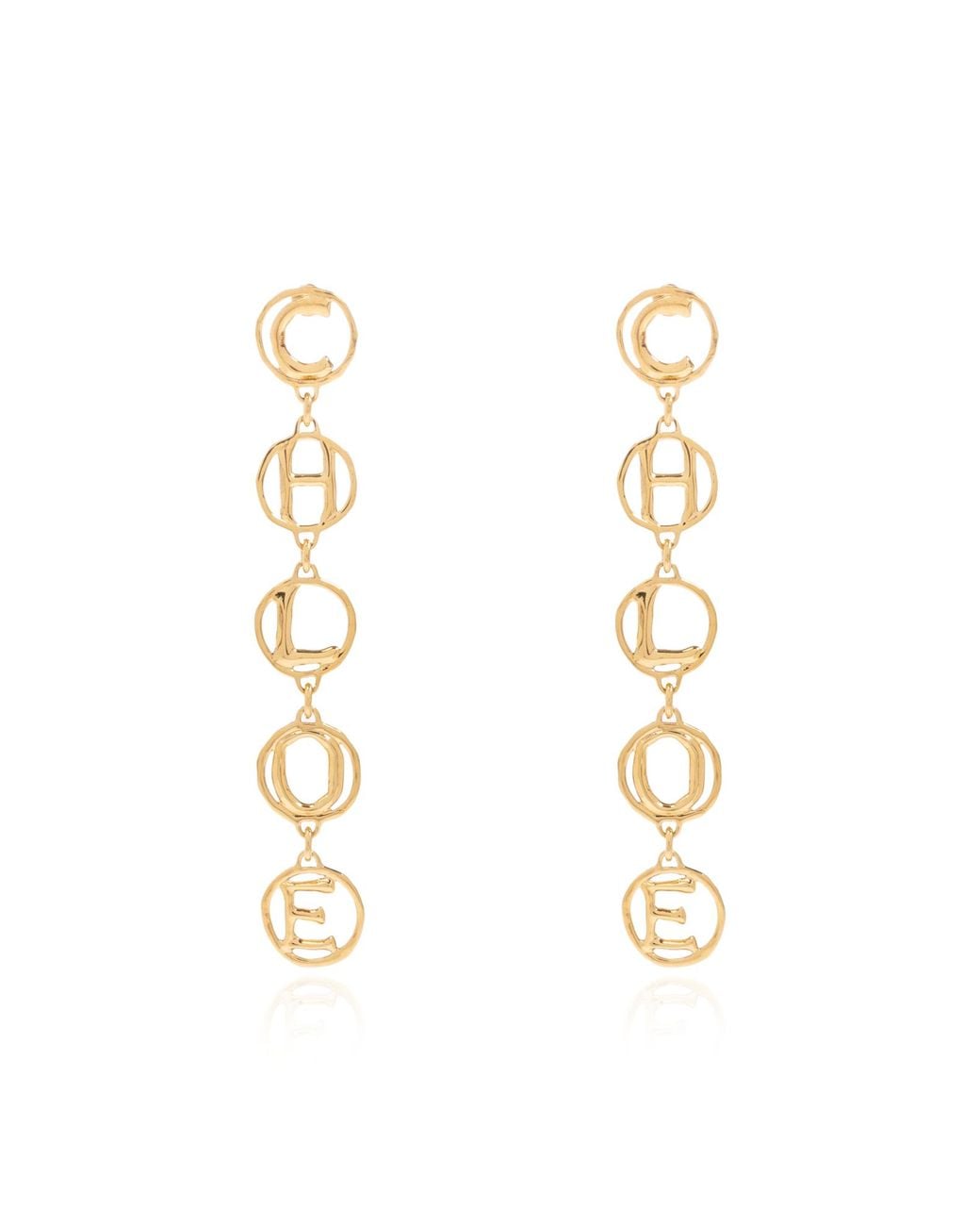 Chloé Metallic Brass Earrings