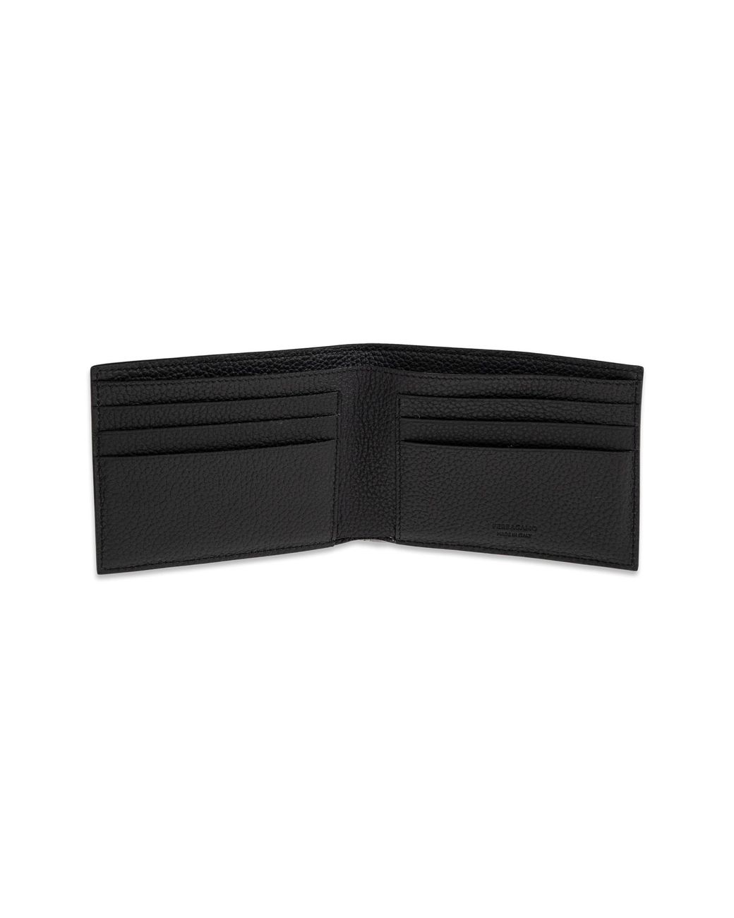 Ferragamo Black Leather Wallet for men