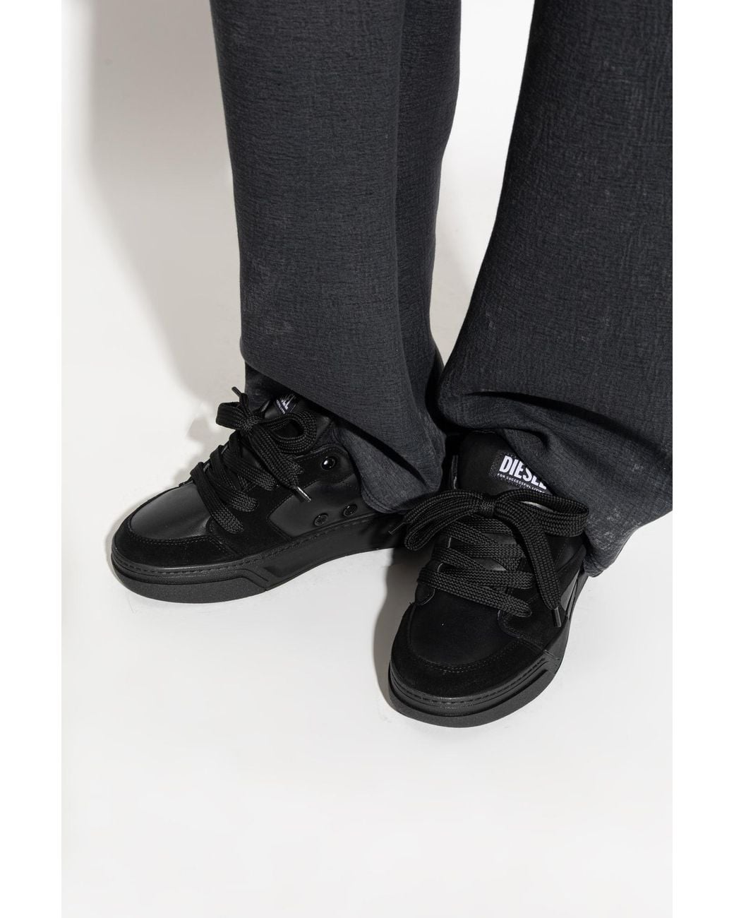 DIESEL Black 'S-D-Ollie Low' Sports Shoes for men