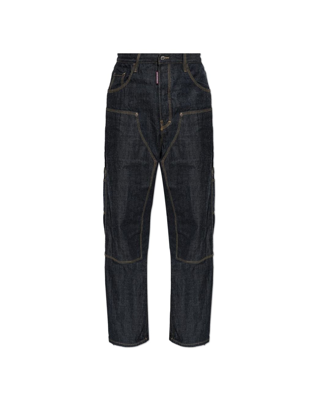 DSquared² Black Wide-Leg Jeans for men