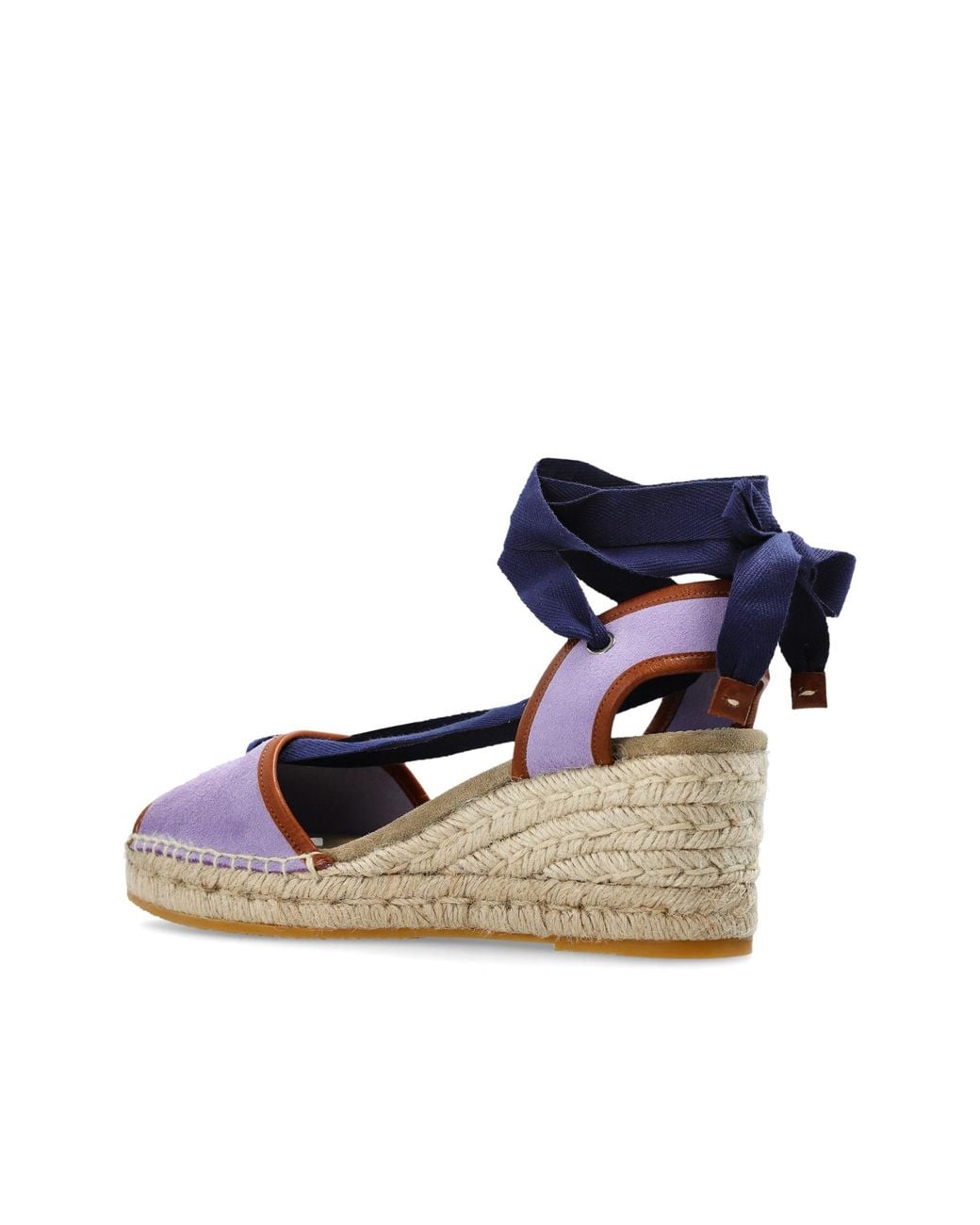 Versace Blue Wedge Sandals 'Lola'