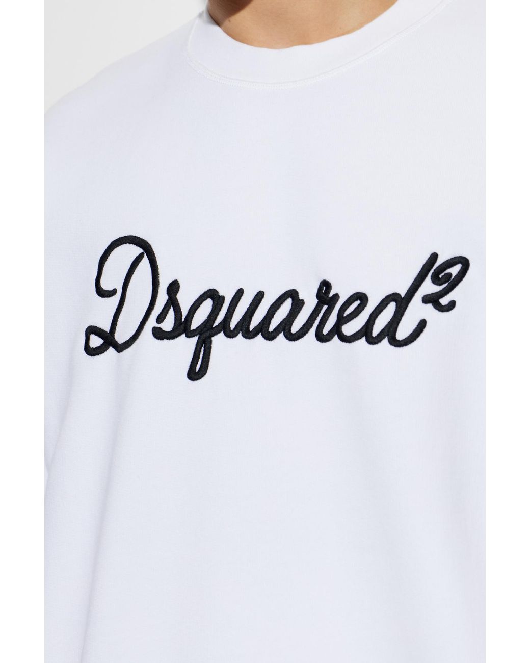 DSquared² White Sweatshirt With Logo for men
