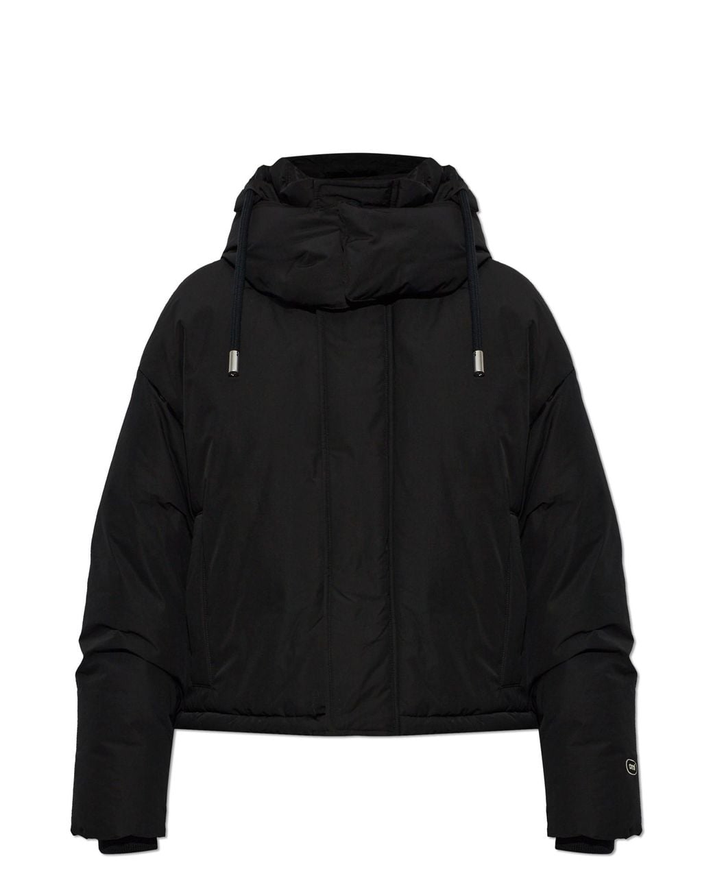AMI Black Hooded Padded Jacket