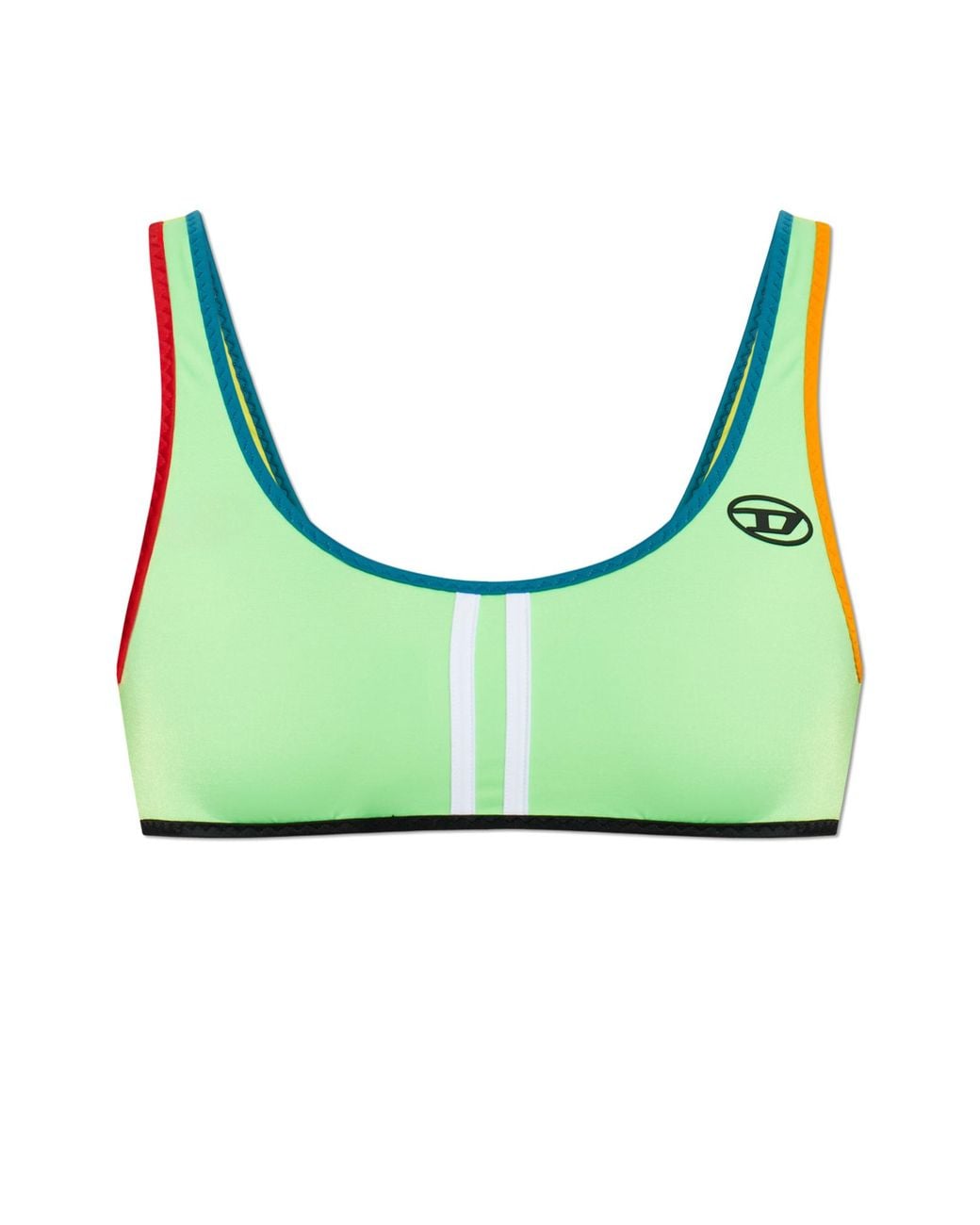 DIESEL Green Bikini Top 'Jada-D-Pop'