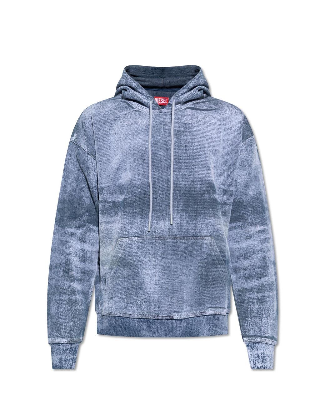 DIESEL Blue 'D-Nlabel-Hood-Fsd' Sweatshirt for men