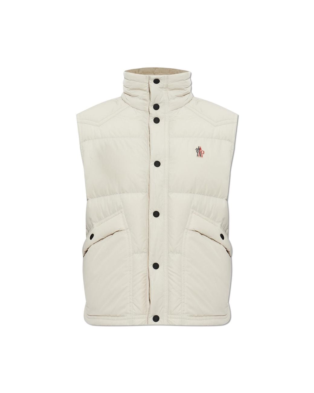 Moncler White Après-Ski Down Vest 'Evans' For for men