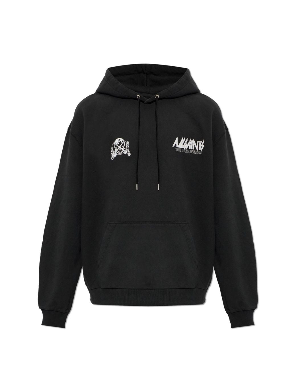 AllSaints Black 'Chromium' Sweatshirt for men