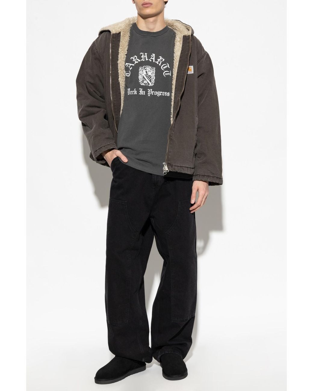 Carhartt Gray T-Shirt /Coat Of Arms' for men
