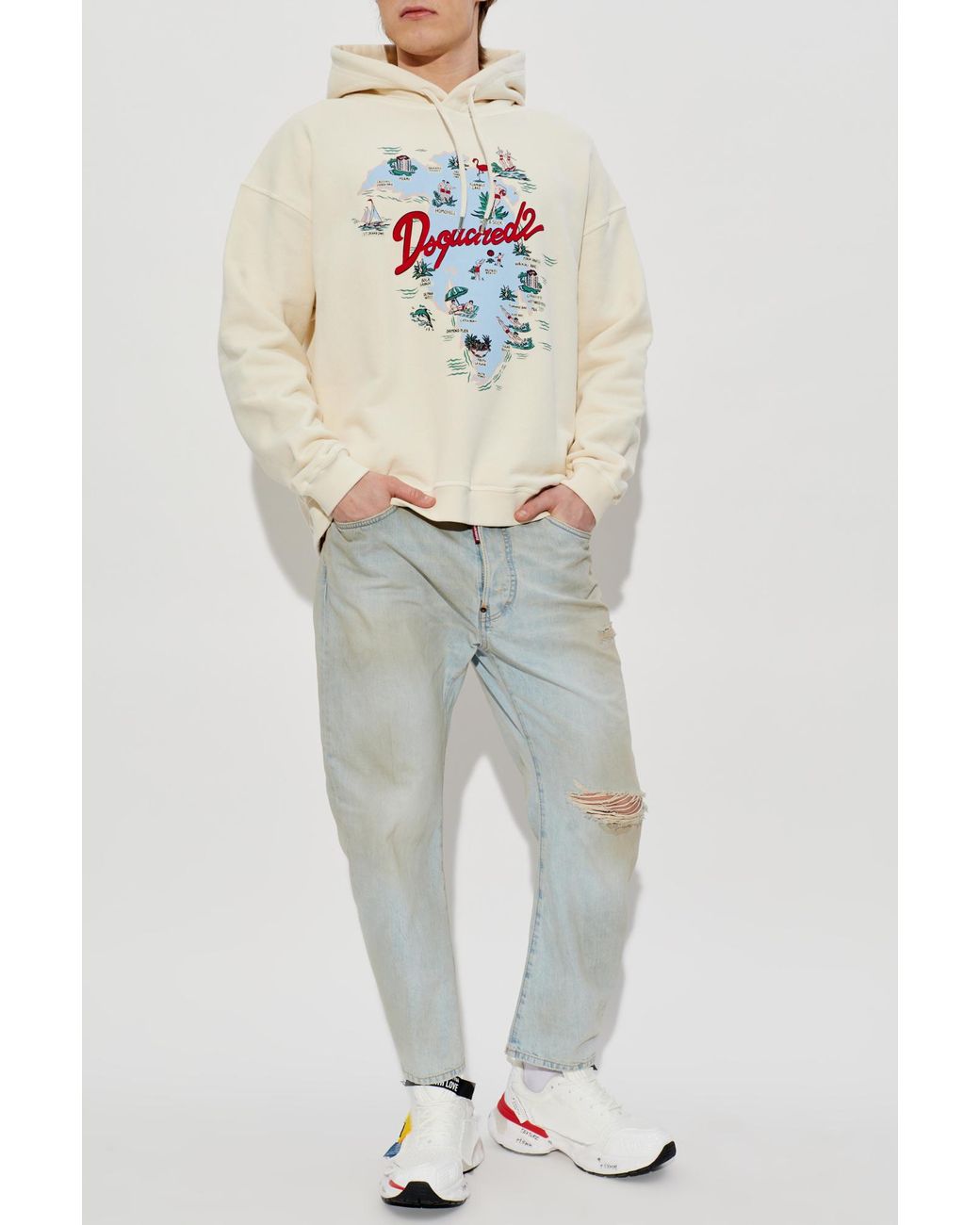 DSquared² Gray Jeans 'Bro' for men