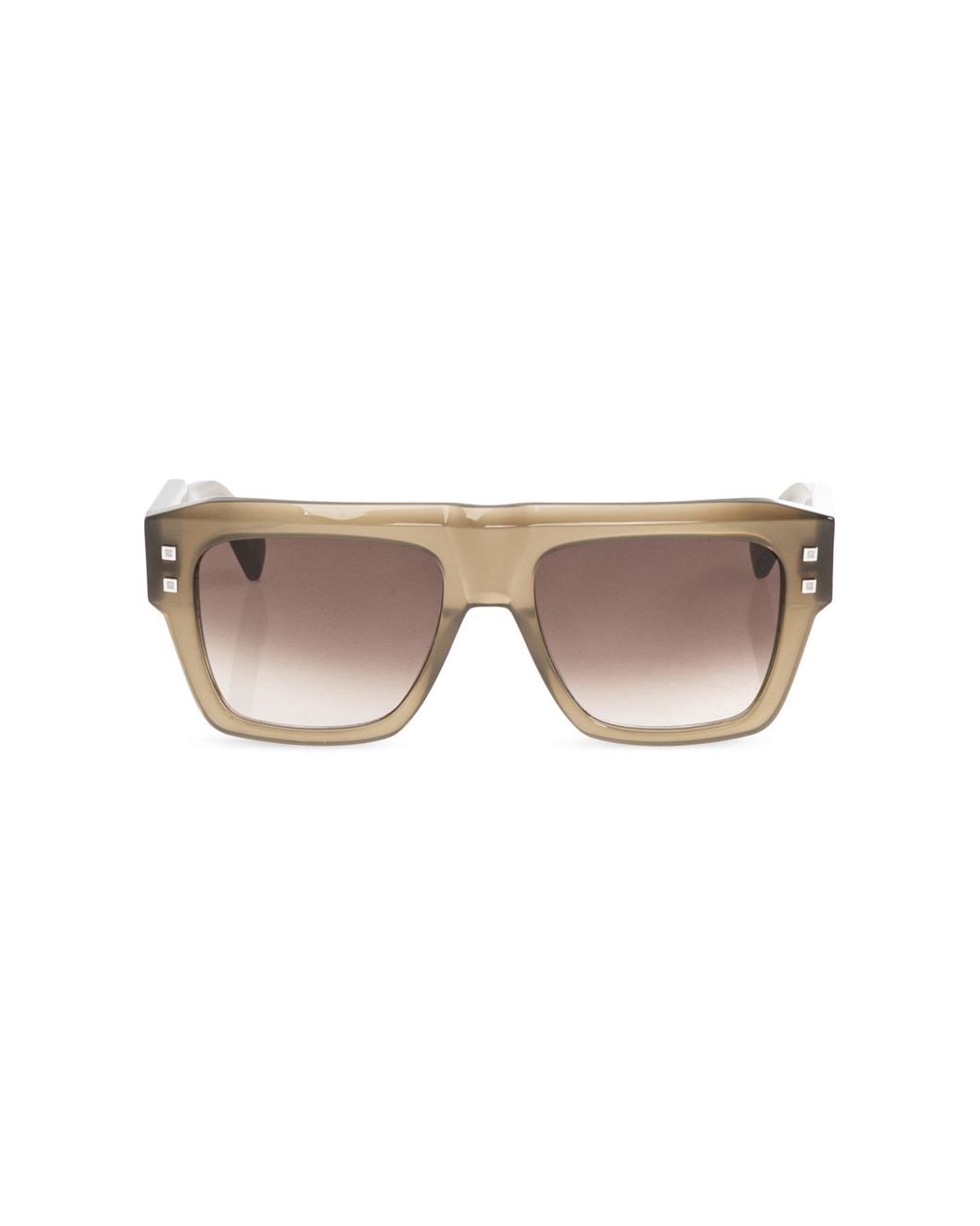 Balmain Brown 'B-Scene' Sunglasses