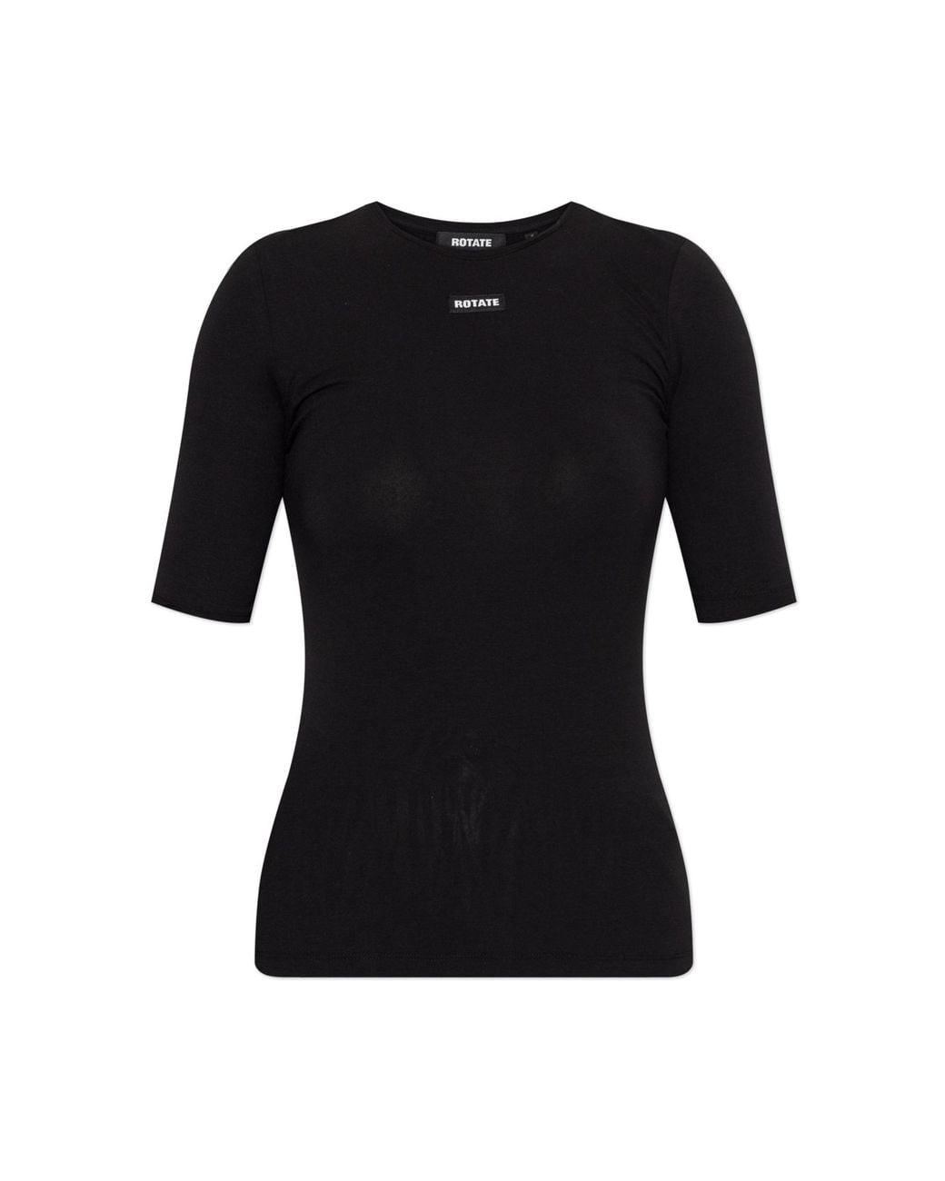 ROTATE BIRGER CHRISTENSEN Black T-Shirt With Logo