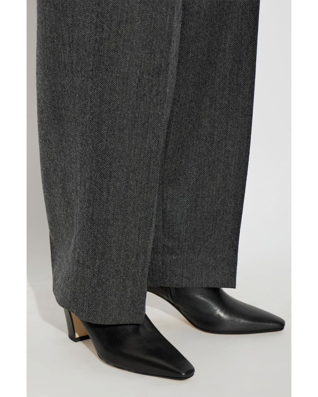 Aeyde Black Heeled Ankle Boots 'Maris'