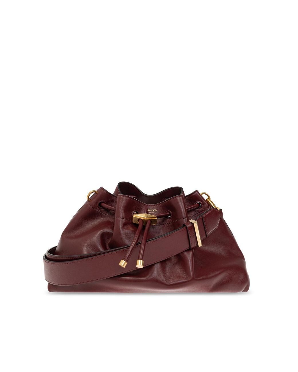 Jimmy Choo Brown 'Bon Bon' Bucket Bag