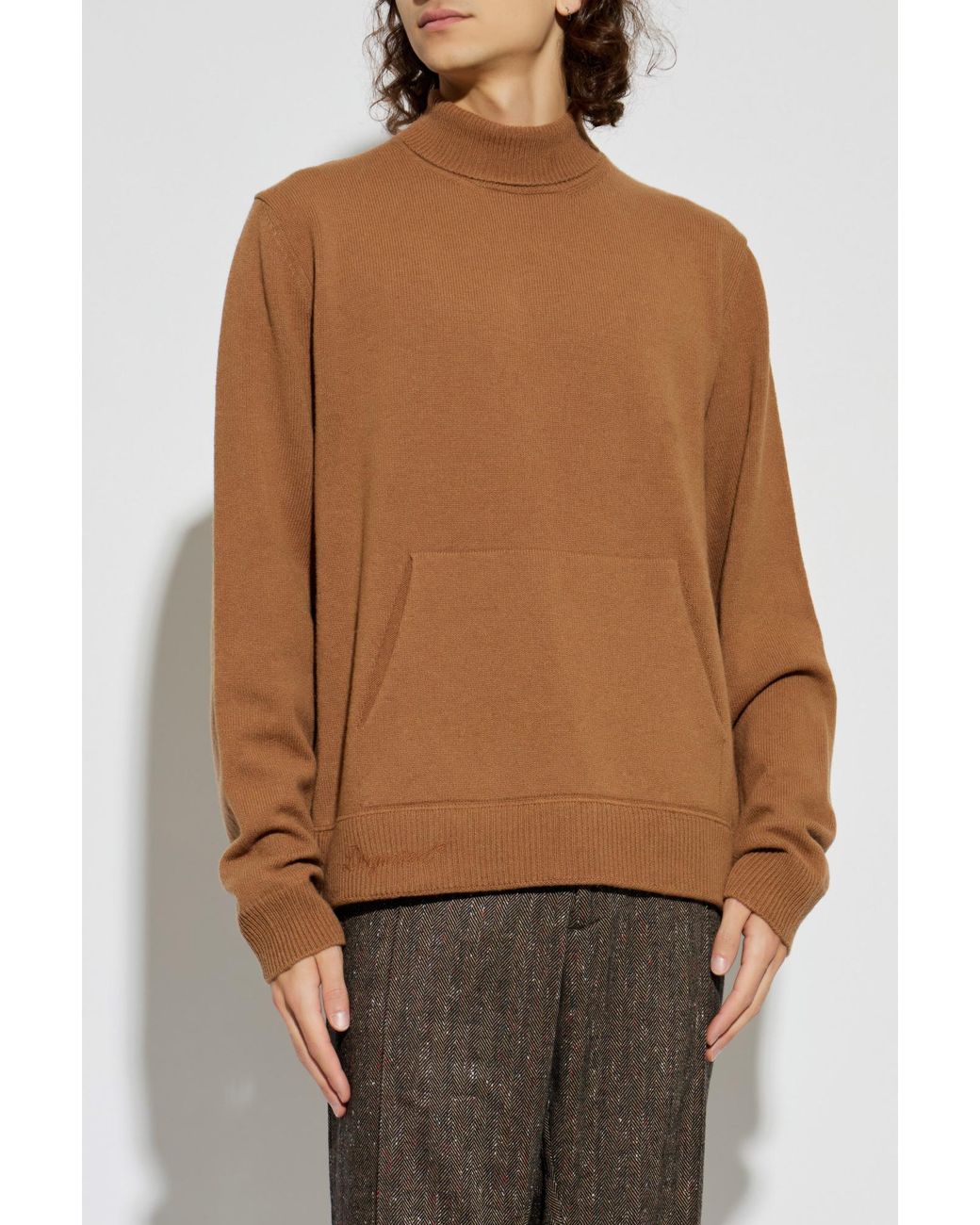 DSquared² Brown Wool Sweater for men