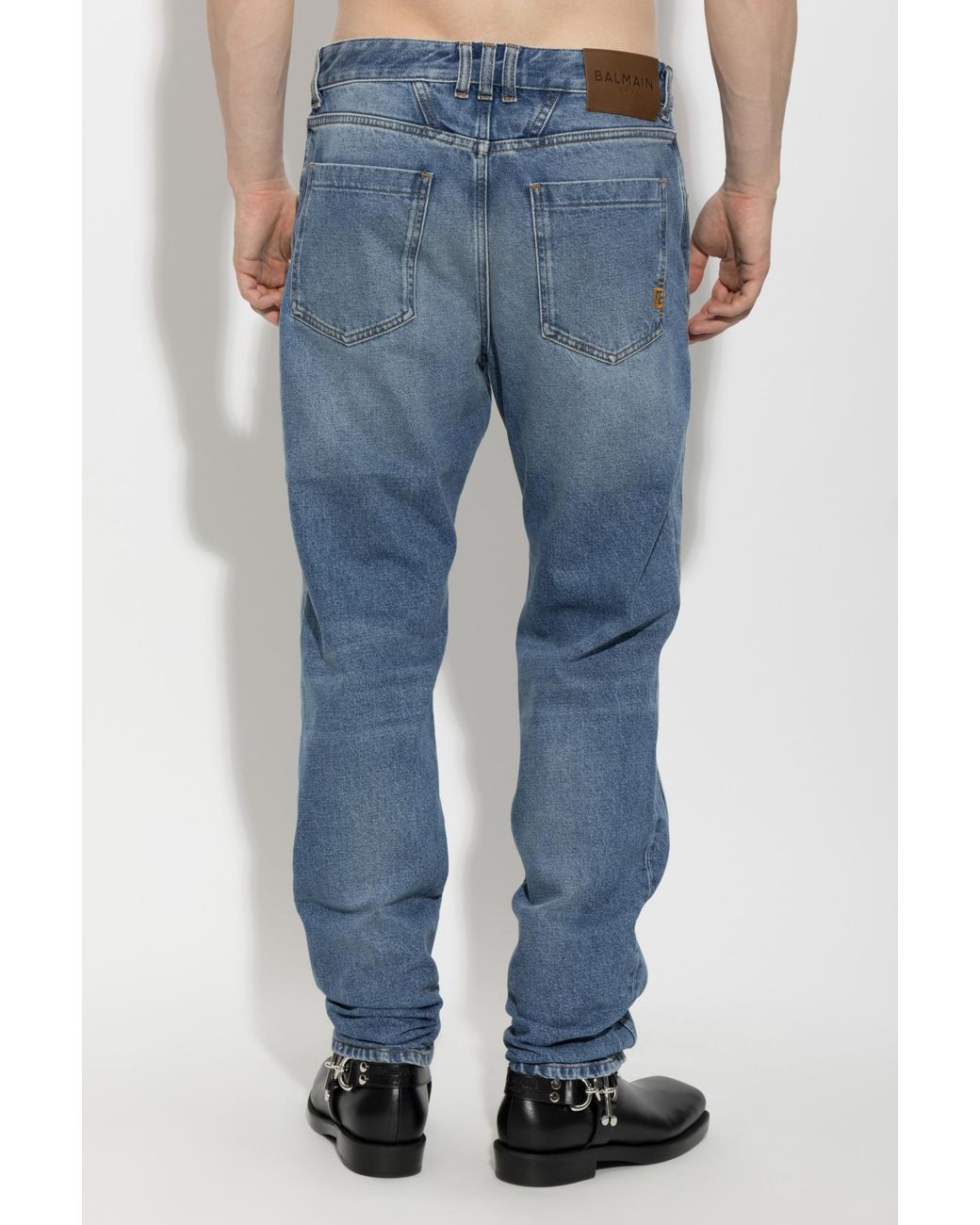 Balmain Blue Regular Jeans for men