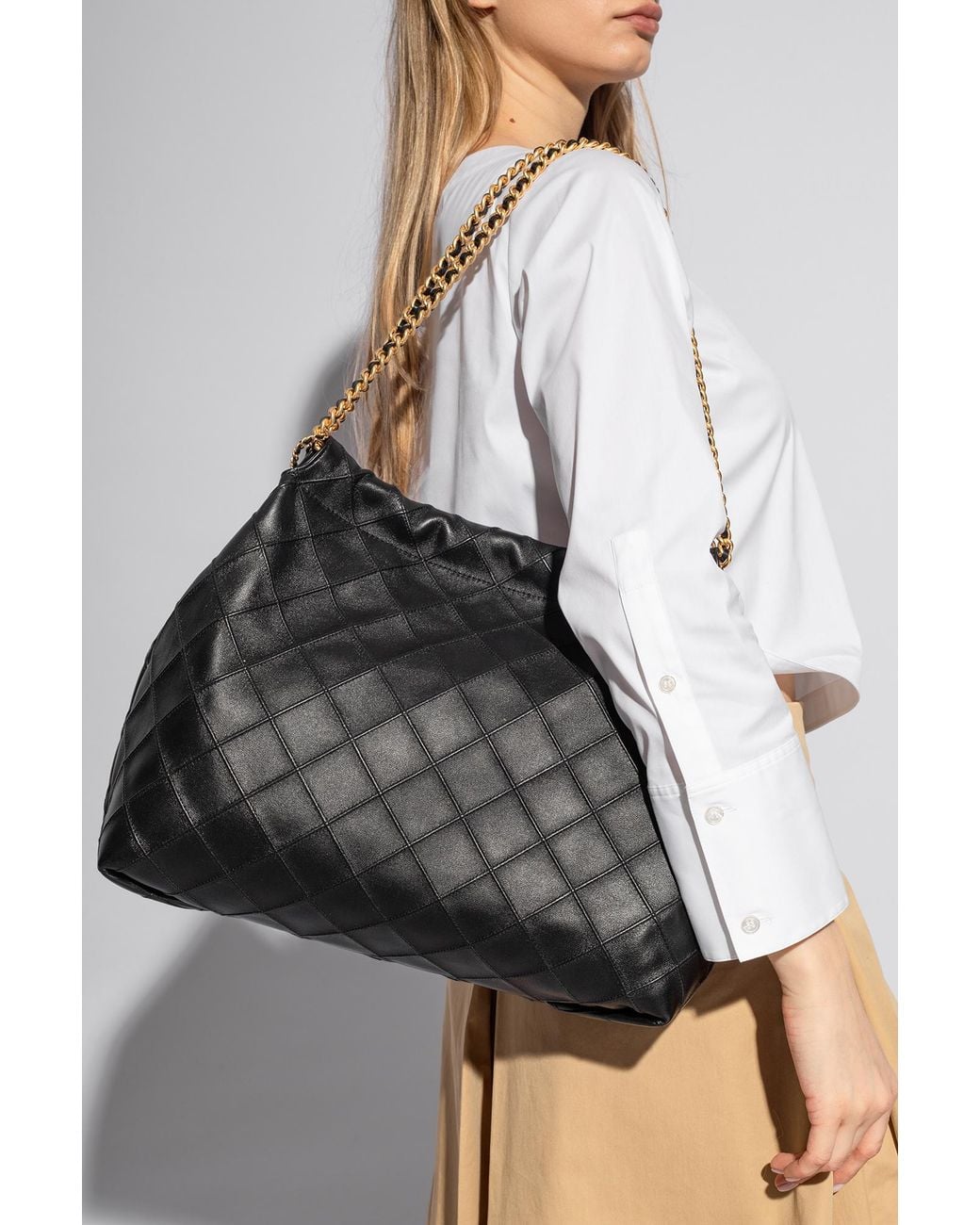 Tory Burch Black 'Fleming Soft' Shoulder Bag