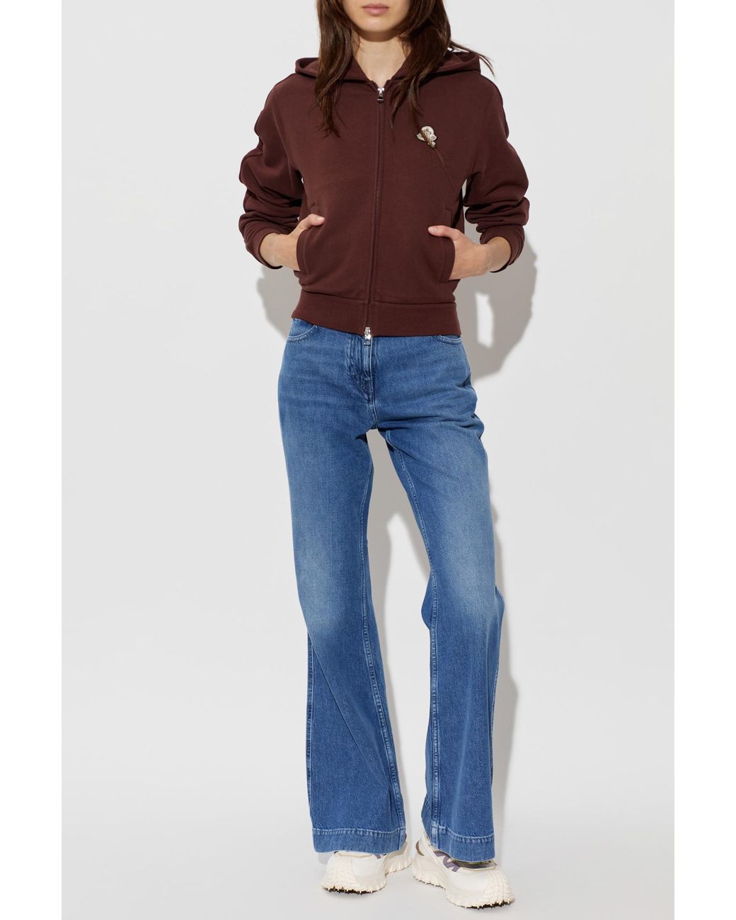 Moncler Blue Flared Leg Jeans
