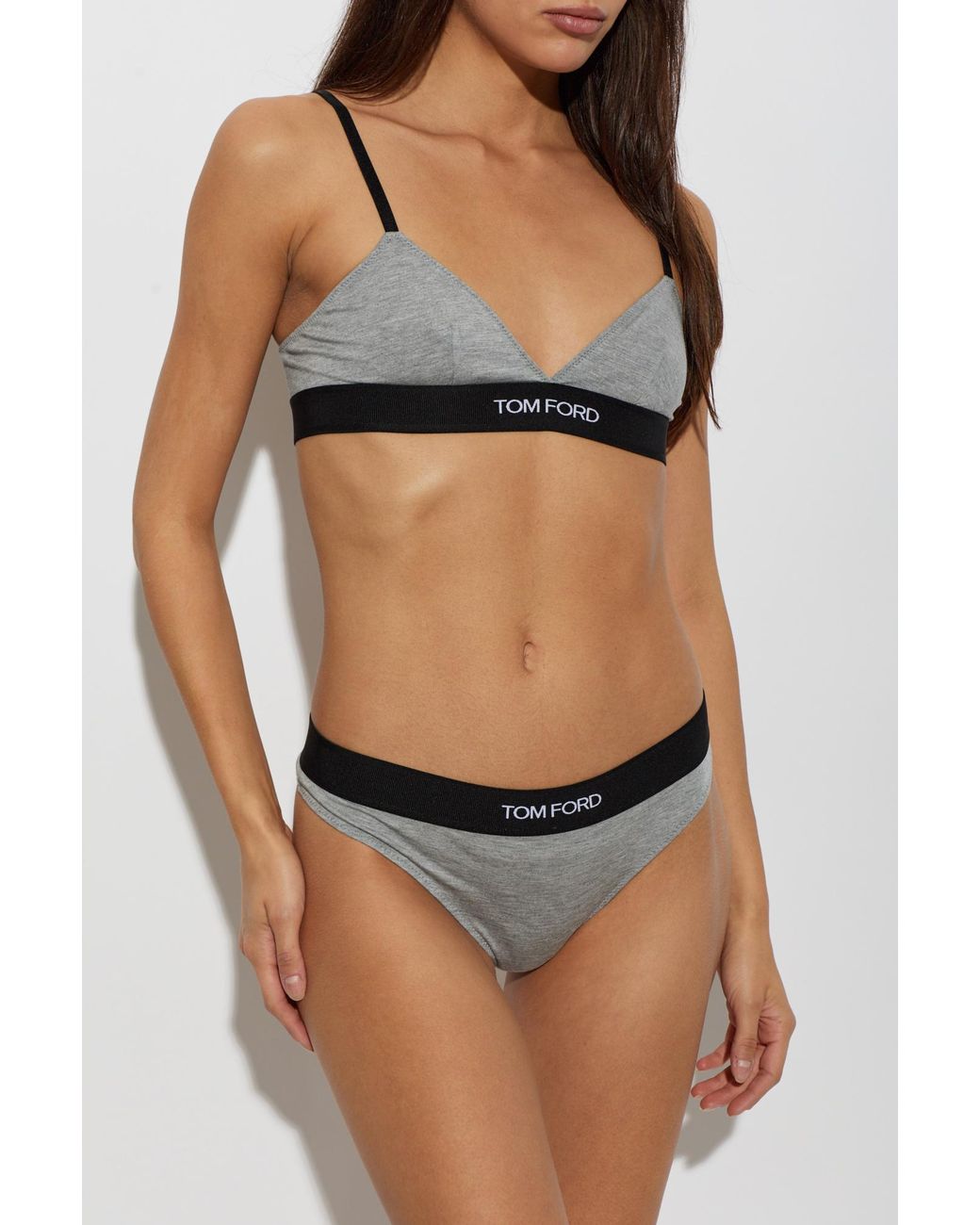 Tom Ford Black Bra With Logo