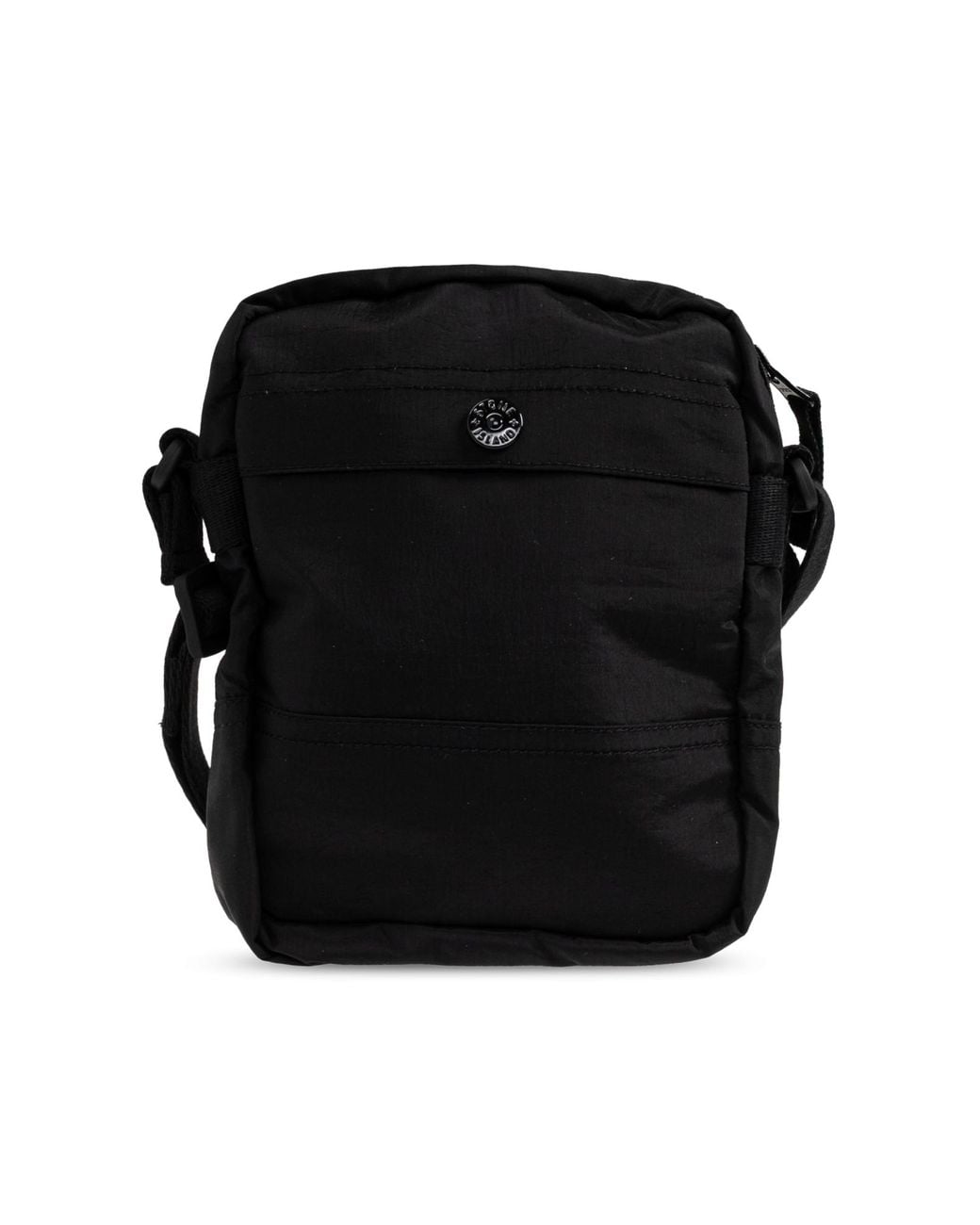 Stone Island Black Bag With Logo Patch for men