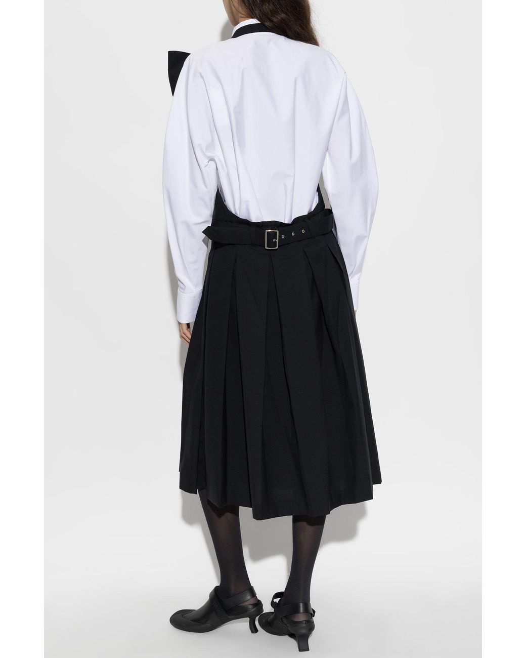 Comme des Garçons Black Wool Dress