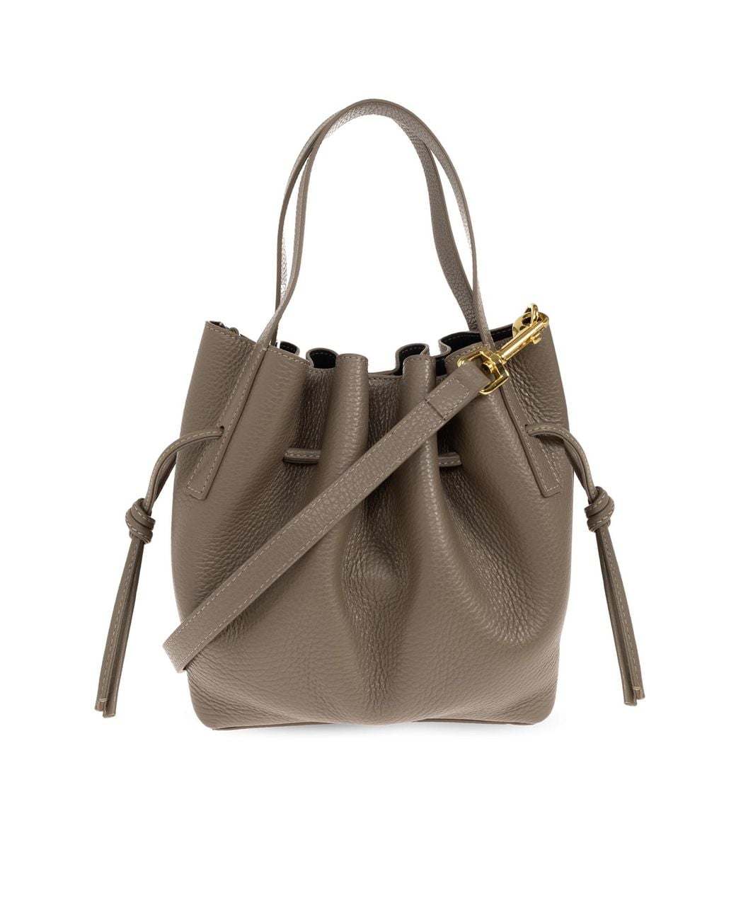 Yuzefi Brown Handbag "Mini Scallop"