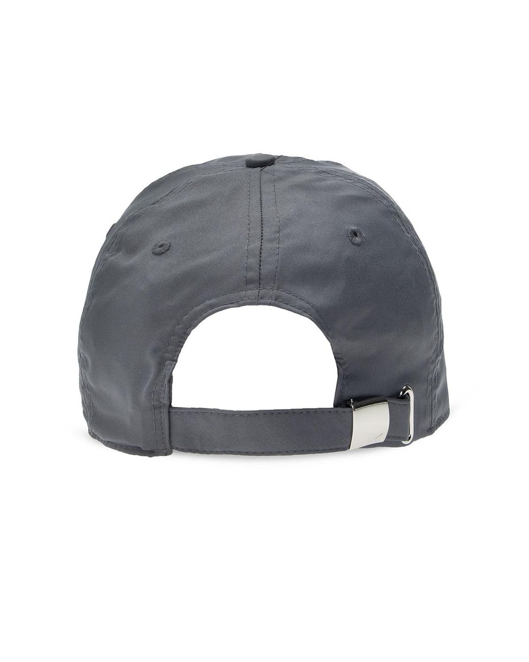 nike metal swoosh cap grey