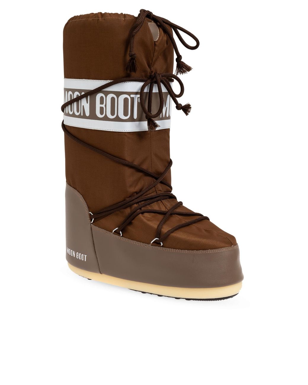 Moon Boot Brown Snow Boots Icon Nylon for men