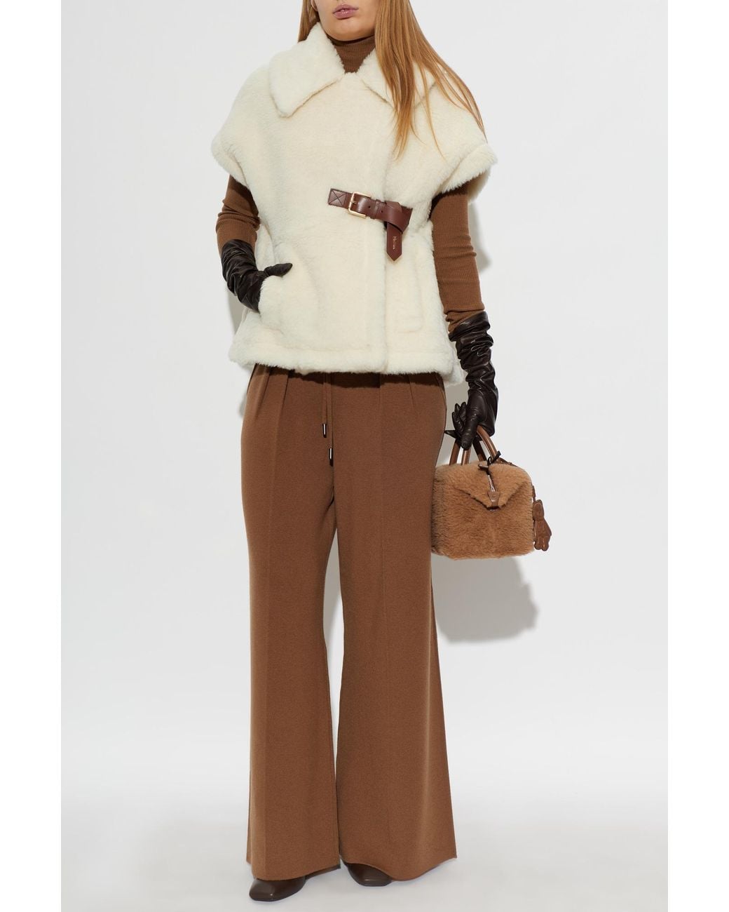 Max Mara Natural 'Newabavo' Wool Vest